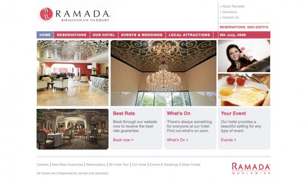 Ramada Birmingham Oldbury website